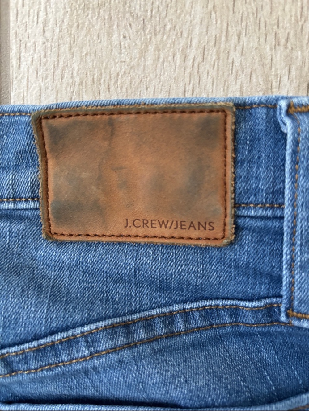 J. Crew Blue Denim Jeans With Pockets & Raw Hem Size 26 - Picture 12 of 12